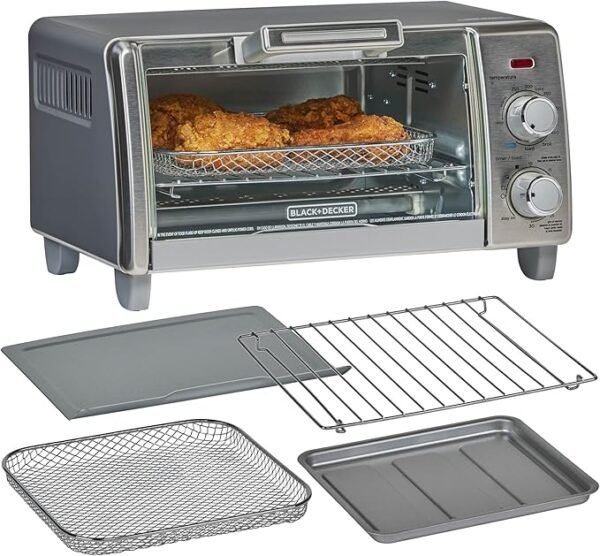 BLACK DECKER 4-Slice Bake Air Fry Toaster Oven