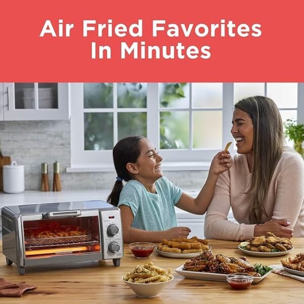 BLACK DECKER 4-Slice Bake Air Fry Toaster Oven - Image 4