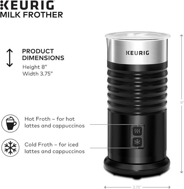 Keurig Standalone Milk Frother– Hot & Cold - Image 4