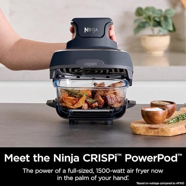 Ninja Crispi 4-in-1 Portable Glass Air Fryer - Image 5