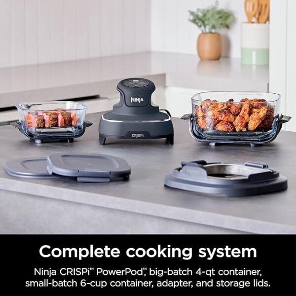 Ninja Crispi 4-in-1 Portable Glass Air Fryer - Image 6
