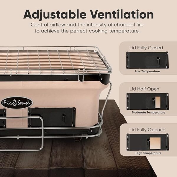 fire sense large yakitori charcoal grill - Image 3